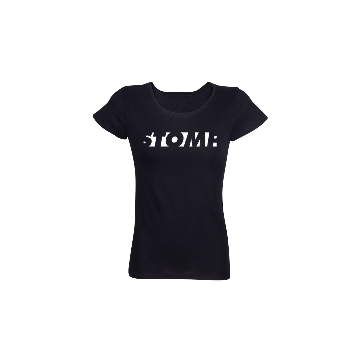 T-shirt Femme NOIR Logo Stomp