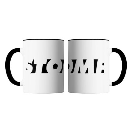 Mug Bicolore NOIR BLANC Logo Stomp
