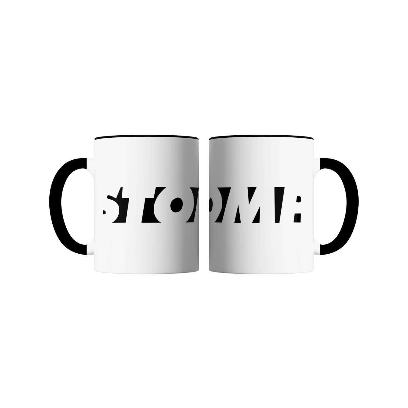 Mug Bicolore NOIR BLANC Logo Stomp