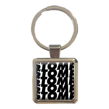 Porte Cle Doming carre Logo Stomp