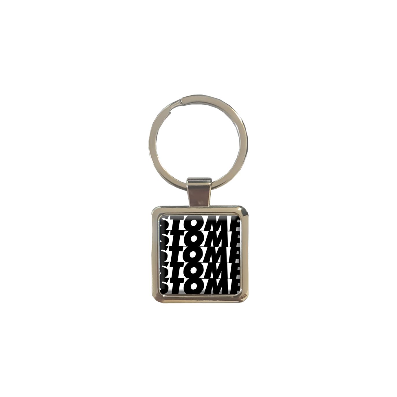 Porte Cle Doming carre Logo Stomp