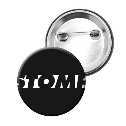 Badge Bouton Logo Stomp fon Noir