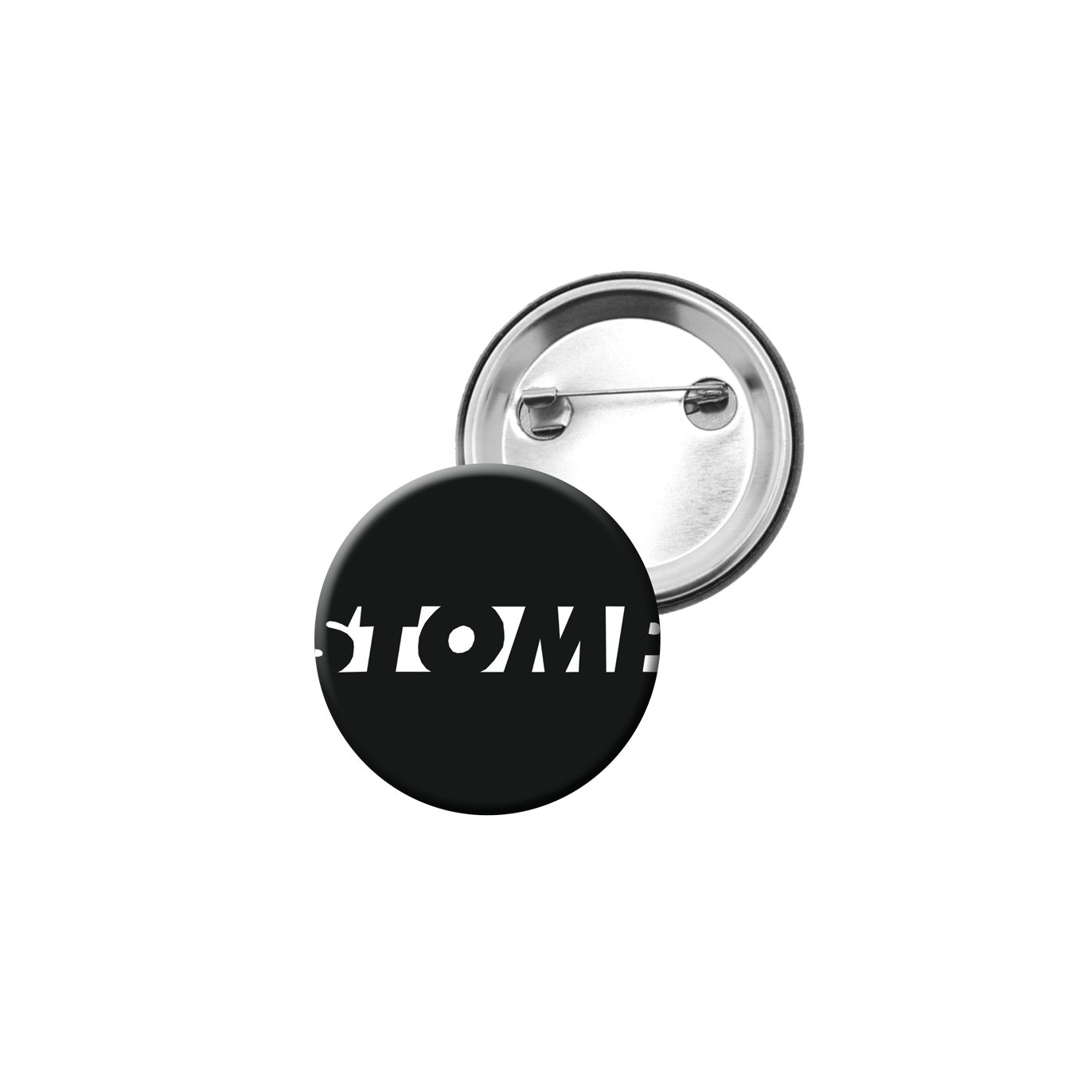 Badge Bouton Logo Stomp fon Noir